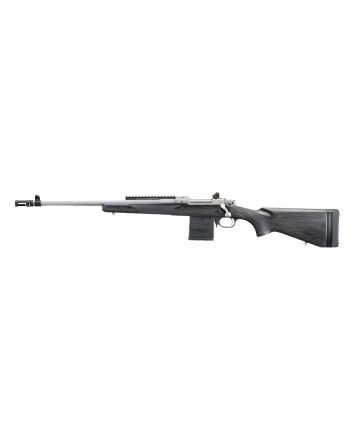 Ruger 6821 Scout308 Win 10+1 18" Matte Stainless Steel Barrel, Matte Stainless Steel Receiver w/Picatinny Rail, Black Laminate Adj LOP Stock, Left Hand