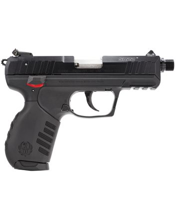 Ruger 3604 SR2222 LR 10+1 3.50" Satin Stainless Threaded Barrel, Black Anodized Serrated Slide, Black Polymer Frame w/Picatinny Rail, Black Polymer Grip, Right Hand
