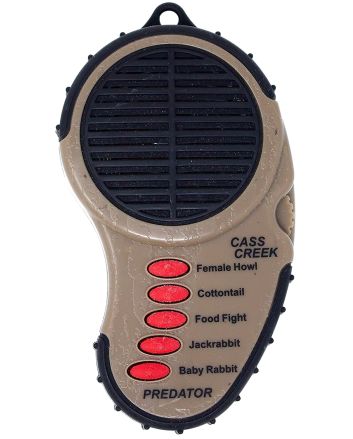 Cass Creek 010 Ergo ElectronicPredator Call, 5 Authentic Calls, Brown Plastic, Includes Belt Clip