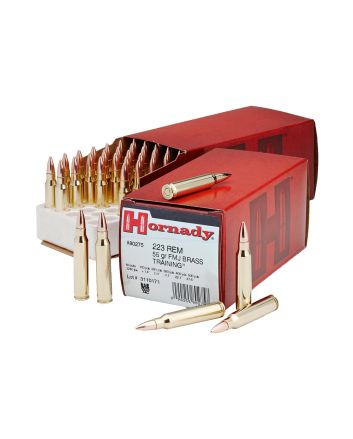 Hornady 80275 Custom223Rem 55gr Full Metal Jacket Boat Tail 50 Per Box/10 Case