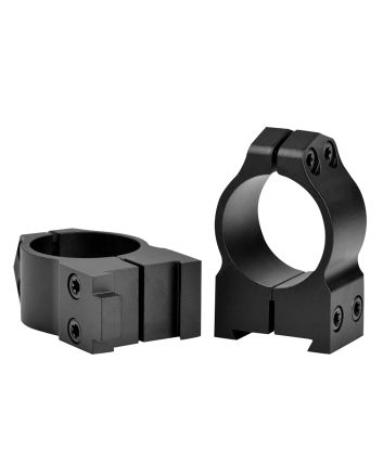Warne 1BM MaximaMatte Black Steel 1" Tube Medium Vertical Split Dovetail, 0 MOA Fits CZ 550