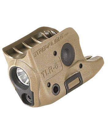 Streamlight 69278 TLR-6 Gun LightFlat Dark Earth 100 Lumens White LED/Red Laser Glock 42/43/43X/48