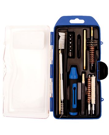 DAC GM223AR AR-15 Cleaning Kit Multi-Caliber Rifle/17 Pieces Black/Blue
