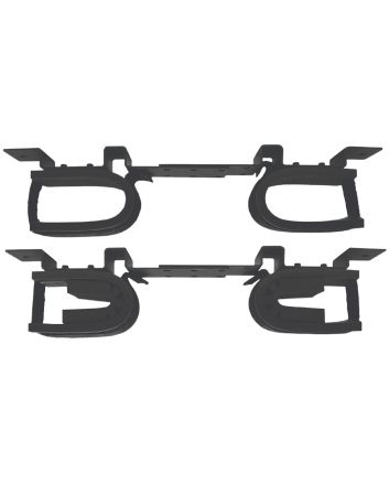 Rugged Gear 10075 Gun Rack Overhead Black Steel Holds 2 Rifle/Shotgun