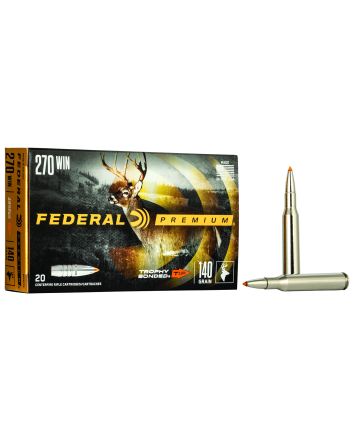 Federal P270TT3 Premium270Win 140gr Trophy Bonded Tip 20 Per Box/10 Case