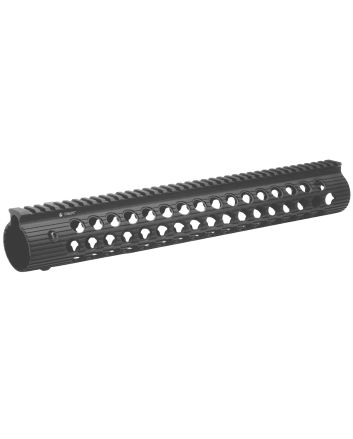 Troy Ind STRXAL115BT01 Alpha RailBlack Anodized Aluminum AR-15/M16 15" Long