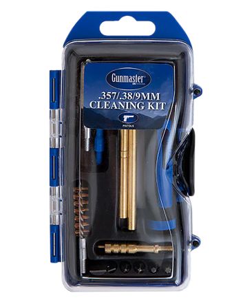 DAC GM9P GunMaster Cleaning Kit 9mm &amp; 38 Cal Pistol/14 Pieces Black/Blue