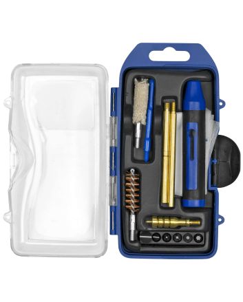 DAC GM40P GunMaster Cleaning Kit 40 Cal &amp; 10mm Pistol/14 Pieces Black/Blue