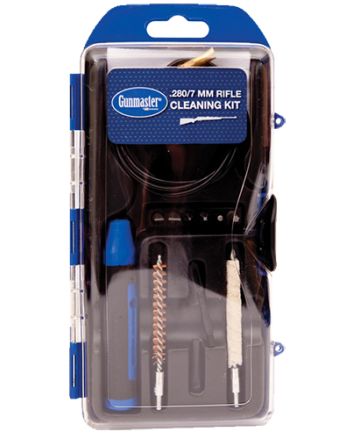 DAC GM7LR GunMaster Cleaning Kit 7mm 280 Cal Rifle Brass Bristles 12 Black/Blue Clamshell Case