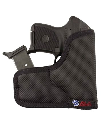 DeSantis Gunhide M33BJG3Z0 Nemesis Ammo Pocket Black Rubberized Fabric Fits Kel-Tec P-3AT/P32 Ambidextrous