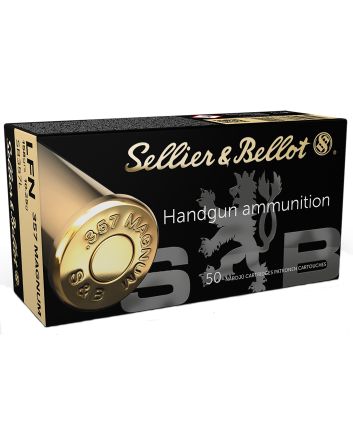Sellier &amp; Bellot SB357L Handgun357Mag 158gr Lead Flat Nose 50 Per Box/20 Case
