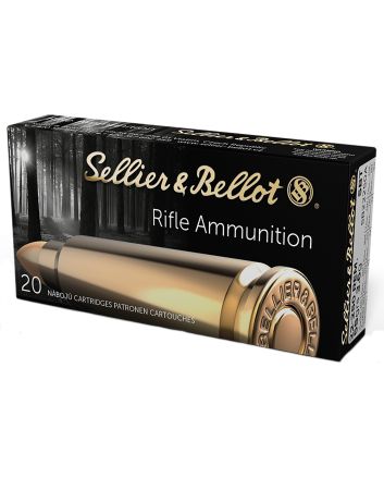 Sellier &amp; Bellot SB22250A Rifle22-250Rem 55gr Sierra GameKing Boat Tail Soft Point 20 Per Box/25 Case
