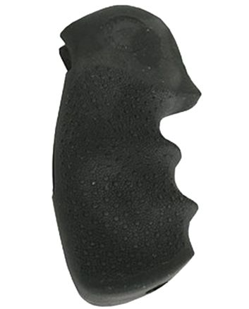 Hogue 25000 Monogrip Finger Grooves Black Rubber Fits S&amp;W N Frame with Round Butt