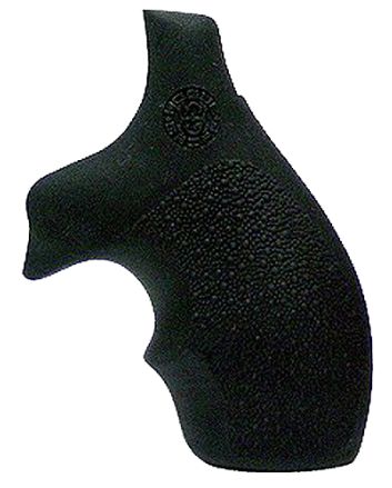 Hogue 61000 Rubber BantamBlack Rubber with Finger Groove for S&amp;W J Frame with Round Butt