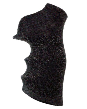 Hogue 80000 Monogrip Finger Grooves Black Rubber Fits Ruger GP100/Super Redhawk