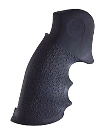 Hogue 66000 Monogrip Finger Grooves Black Rubber Fits Taurus Medium/Large Frame with Square Butt