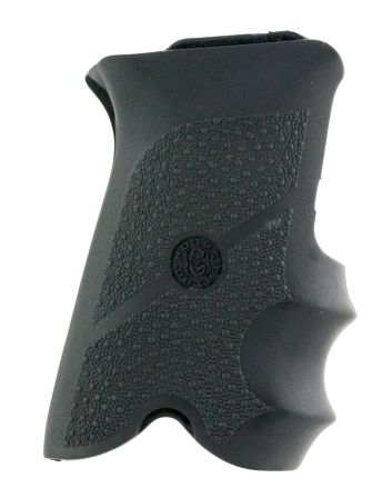 Hogue 85000 Rubber GripBlack Rubber with Finger Grooves for Ruger P85, P91