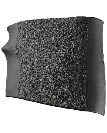 Hogue 18000 HandAll Jr. Grip Sleeve Small Size made of Rubber with Textured Black Finish &amp; Finger Groove for Most 22, 25 &amp; 38 Pistols