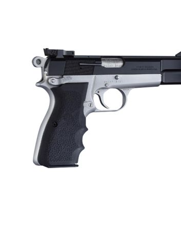 Hogue 09000 Rubber GripBlack with Finger Grooves for Browning Hi-Power