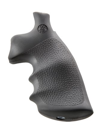 Hogue 19002 Conversion MonogripBlack Rubber with Finger Grooves for S&amp;W K, L Frame with Round Butt