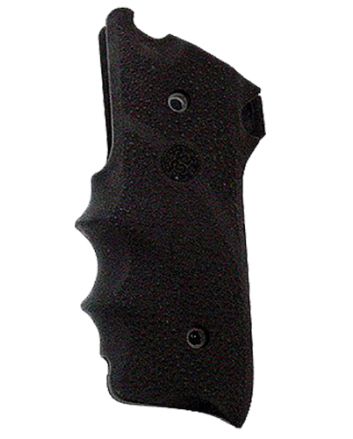 Hogue 82000 Rubber GripBlack with Finger Grooves for Ruger Mark II, III