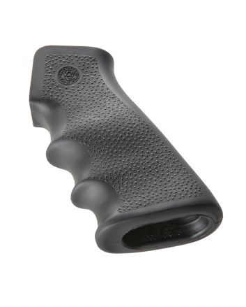 Hogue 15000 OverMolded Grip Black Rubber with Finger Grooves for AR-15, M16