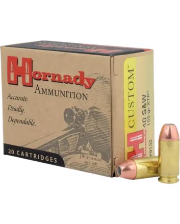 Hornady 9132 Custom40S&amp;W 155gr Hornady XTP Hollow Point 20 Per Box/10 Case