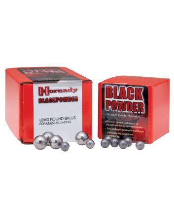 Hornady 6080 Lead Balls45Cal Lead Ball 100 Per Box/25 Case