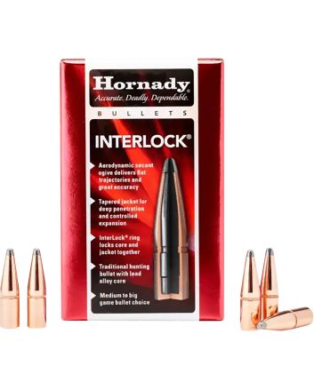 Hornady 2735 InterLock270 Cal .277 140 gr Boat Tail Spire Point 100 Per Box/ 25 Case