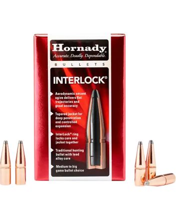 Hornady 3232 InterLock8mm .323 150 gr Soft Point 100 Per Box/ 15 Case