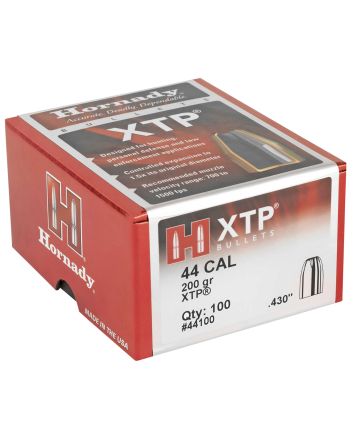Hornady 44100 XTP44 Cal .430 200 gr Hollow Point 100 Per Box/ 15 Case