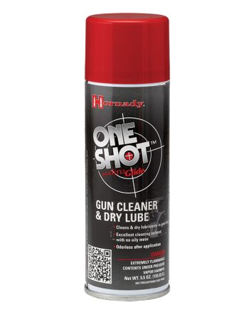 Hornady 9990 One Shot Gun Cleaner &amp; Lube Against Corrosion &amp; Lubricates 5 oz Aerosol