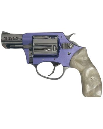 Charter Arms 53849 Undercover Lite Chic Lady Small 38 Special 5rd 2" Stainless High Polished &amp; Cylinder, Lavender Aluminum Frame, Pearl Grip, Exposed Hammer