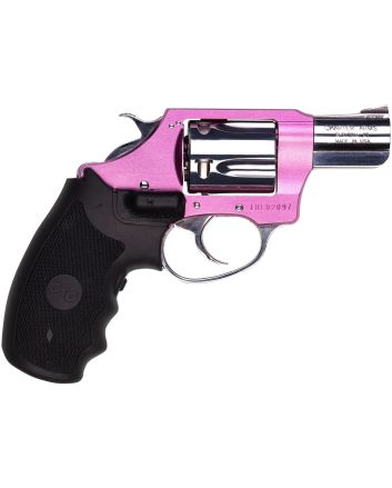 Charter Arms 53832 Undercover Lite Chic Lady Small 38 Special 5 Shot 2" High Polished Stainless Steel Barrel &amp; Cylinder, Pink Aluminum Frame w/Black Crimson Trace Laser Grip, Exposed Hammer