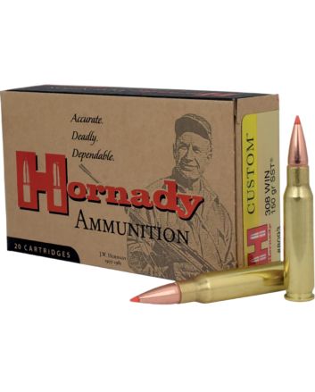 Hornady 8093 Custom308Win 150gr Super Shock Tip 20 Per Box/10 Case