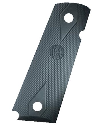 Hogue 45010 OverMolded Grip Panels Black Rubber for 1911 Government