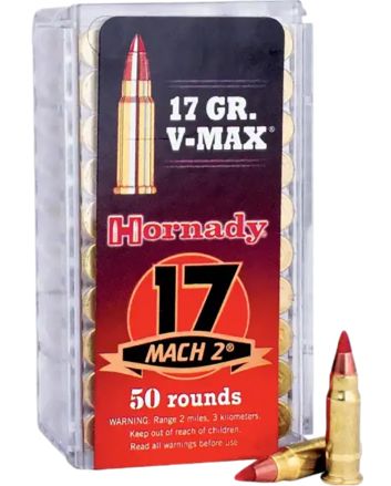 Hornady 83177 Varmint Express17 HM2 17 gr Hornady V Max 50 Per Box/ 100 Case