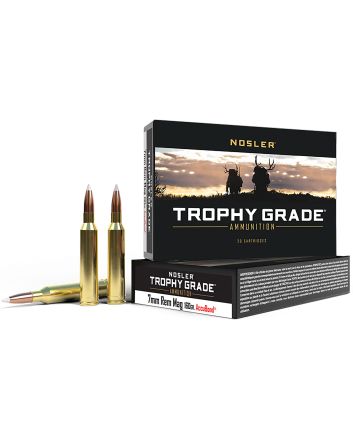 Nosler 47284 Trophy Grade7mmRemMag 160gr Nosler AccuBond 20 Per Box/10 Case
