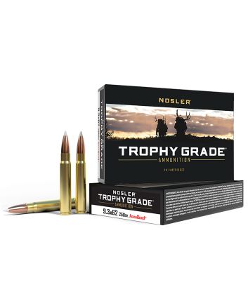 Nosler 48634 Trophy Grade9.3mmx62Mauser 250gr Nosler AccuBond 20 Per Box/10 Case