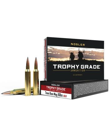 Nosler 60108 Trophy Grade Long-Range 7mmRemMag 168gr Nosler Spitzer AccuBond Long Range 20 Per Box/10 Case