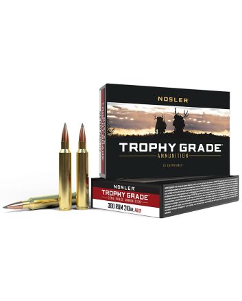 Nosler 60129 Trophy Grade Long-Range 300RUM 210gr Nosler Spitzer AccuBond Long Range 20 Per Box/10 Case