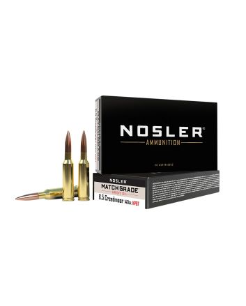 Nosler 43455 Match Grade6.5Creedmoor 140gr Custom Competition Hollow Point Boat Tail 20 Per Box/10 Case