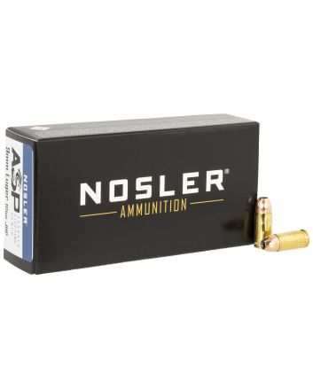 Nosler 51017 Assured Stopping Power Handgun 9mmLuger 115gr Jacketed Hollow Point 50 Per Box/10 Case