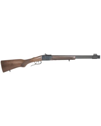Chiappa Firearms 500111 Double BadgerFull Size 22 WMR 2rd, 19" Blued Barrel &amp; Receiver, Beechwood Folding Checkered Stock, Right Hand