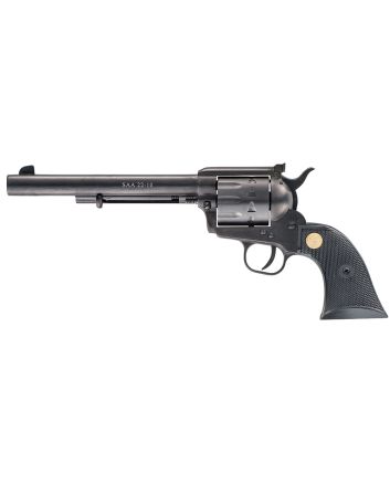 Chiappa Firearms 340170D SAA 1873Medium Frame 22 LR/22 WMR 10 Shot, 7.50" Blued Steel Barrel, Blued Steel Frame, Blued Cylinder, Black Plastic Grip, Exposed Hammer