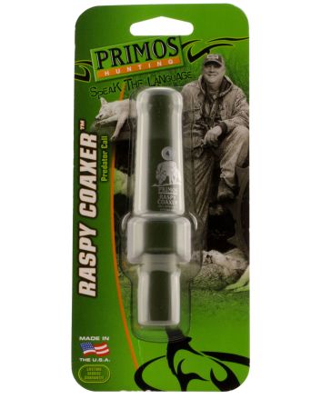 Primos PS323 Raspy CoaxerOpen Call Rabbit/Rodent Sounds Attracts Predators Green Plastic