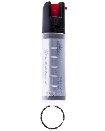 S&amp;W Pepper Spray 1251 Pepper SprayOC Pepper Range 10 ft 0.75 oz Clear Includes Keycap