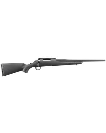 Ruger 6907 American Compact 308 Win 4+1 18" Matte Black Steel Barrel, Matte Black Steel Receiver w/Picatinny Rail, Black Fixed Synthetic Stock, Right Hand