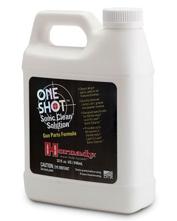 Hornady 043360 One Shot Sonic Clean Against Grease Dust Oil 32 oz Bottle