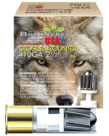 Brenneke SL4102CE Close Encounter Home Defense 410Gauge 2.50" 1/4oz Sabot Slug Shot 5 Per Box/90 Case
